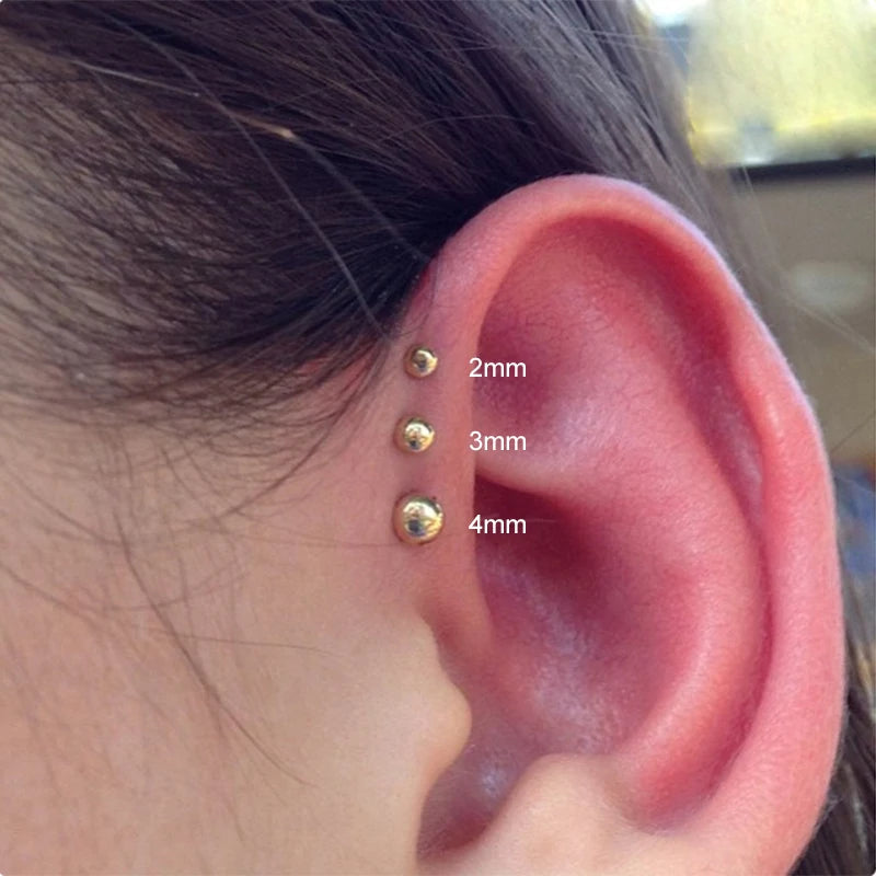 Golden Orb earring studs- Rétro Collection My Rose Future