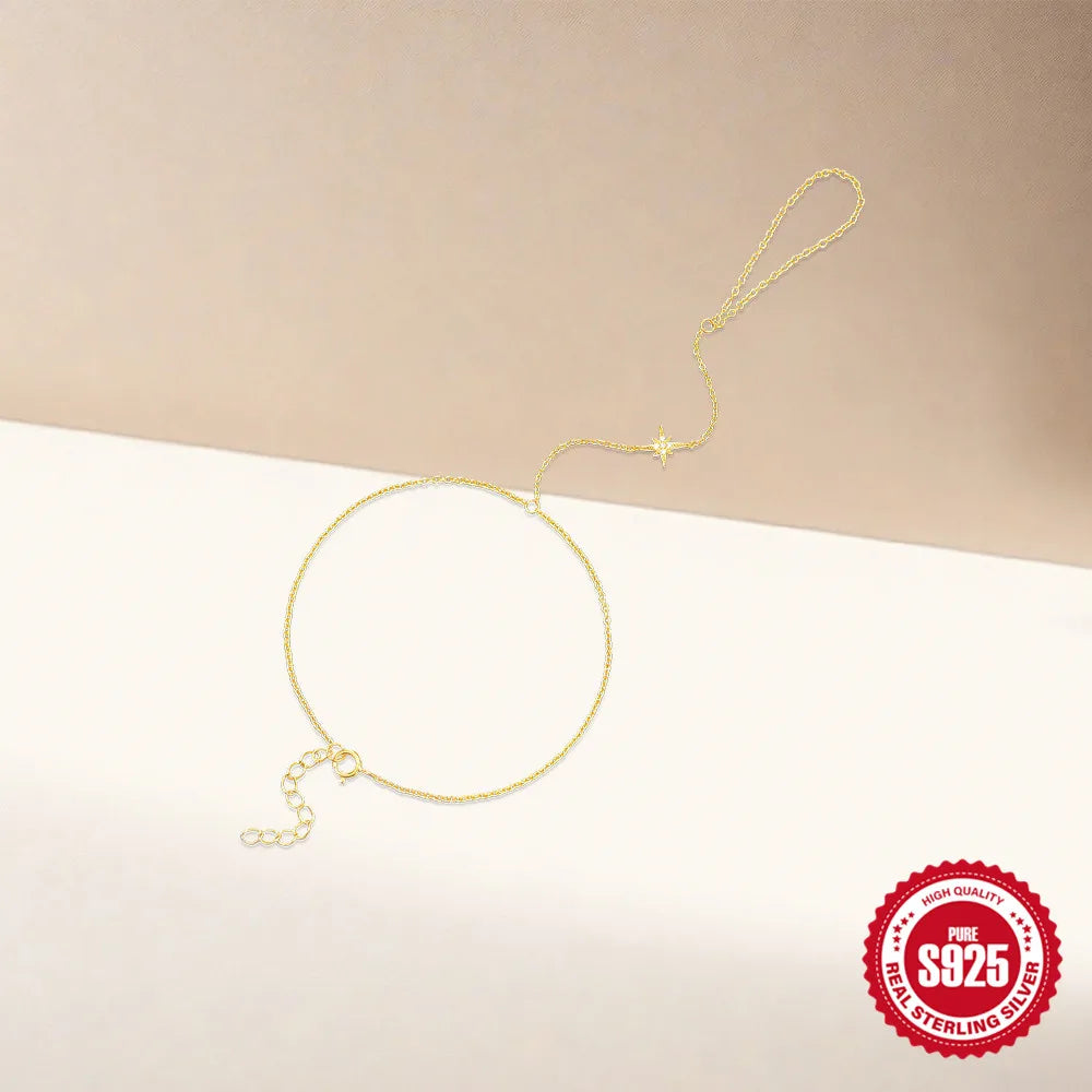North Star hand chain bracelet - Star Collection My Rose Future