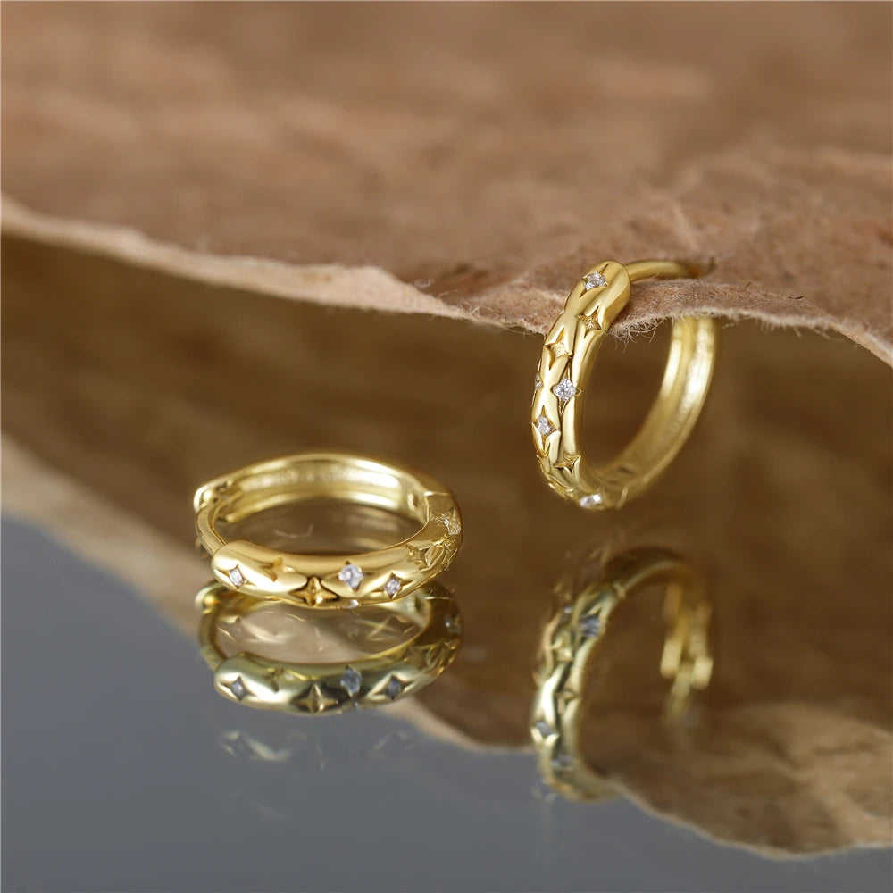 Star Loop Earrings - Star Collection My Rose Future