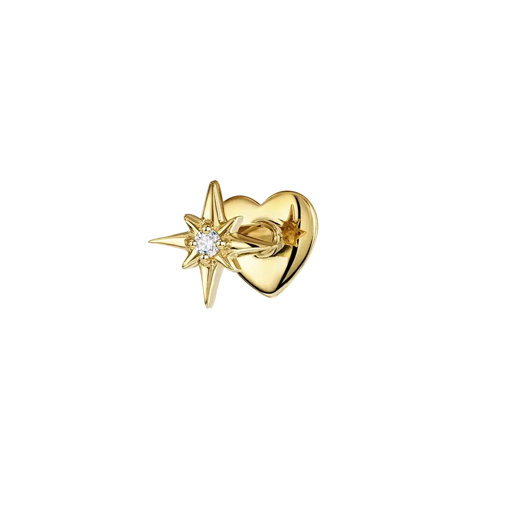 North Star earring stud - Star Collection (double sided) My Rose Future