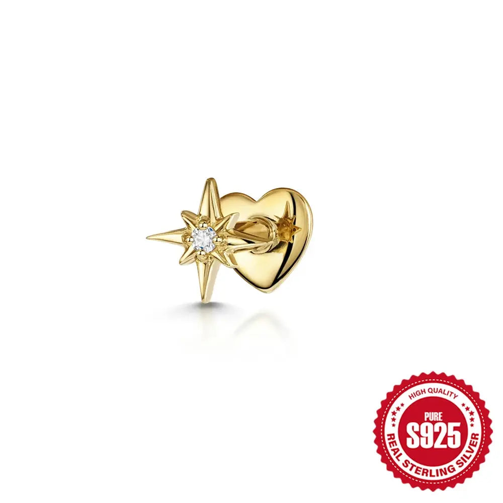 North Star earring stud - Star Collection (double sided) My Rose Future