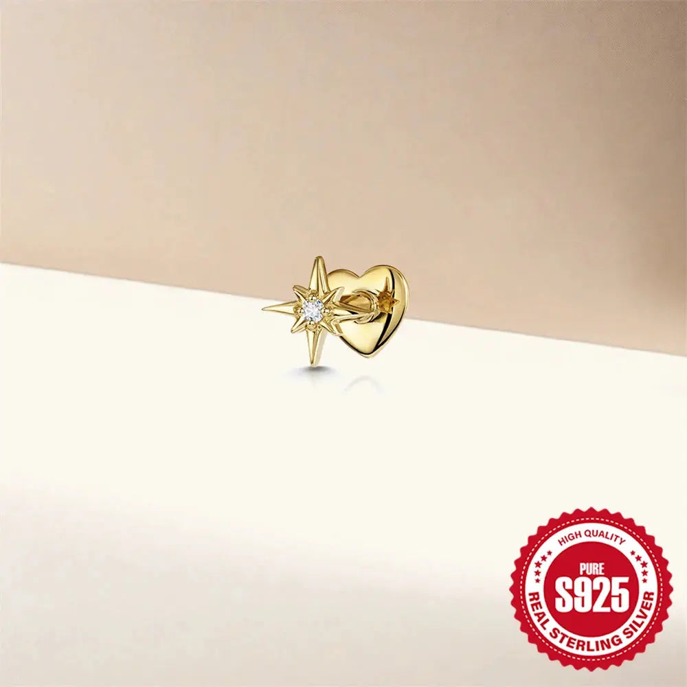 North Star earring stud - Star Collection (double sided) My Rose Future