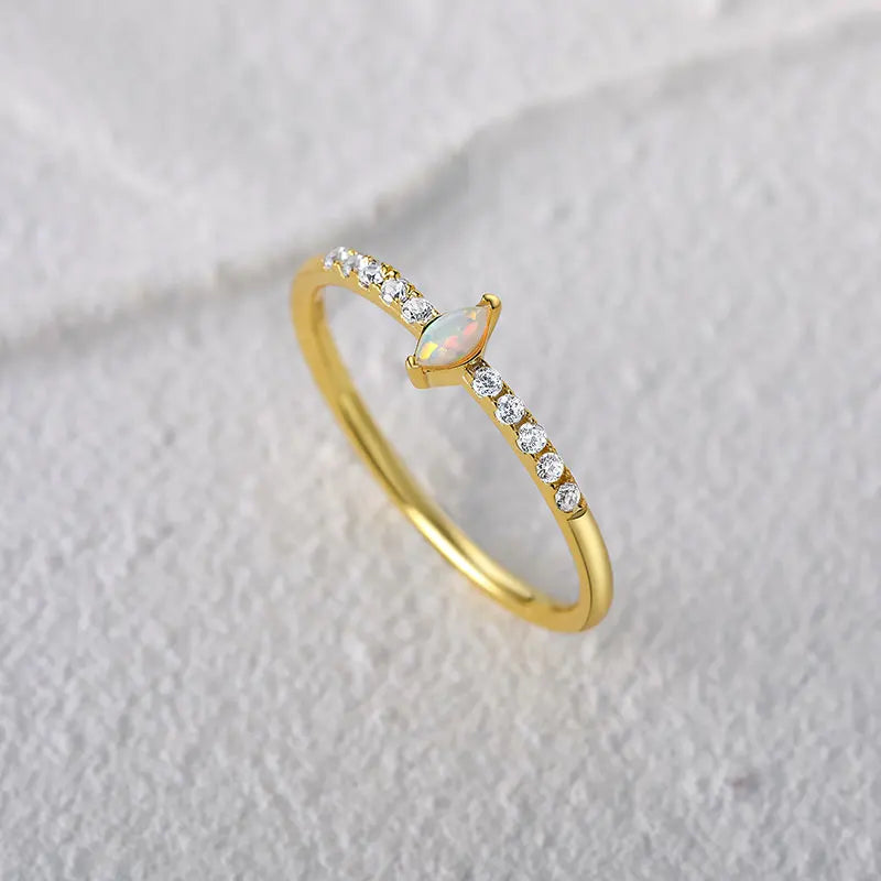 Ornate Opal ring - Cosmic Collection