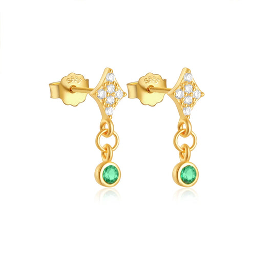 Emerald Dream stud earrings - Antique Collection