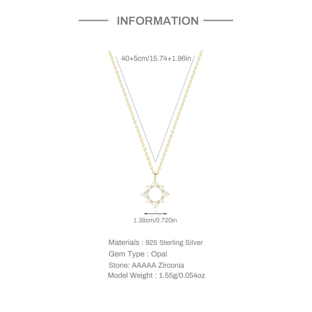 Opal Sun necklace - Cosmic Collection My Rose Future