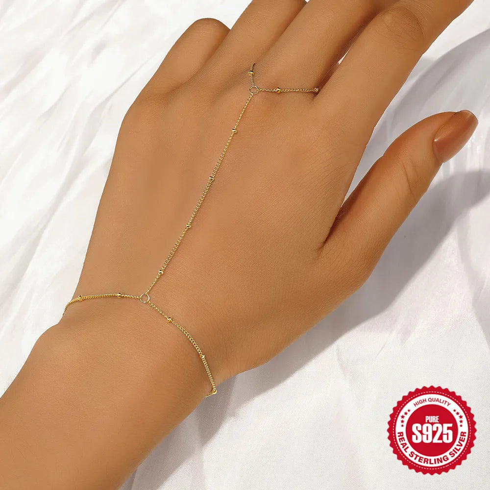 Glitz hand chain bracelet - Retro Collection My Rose Future