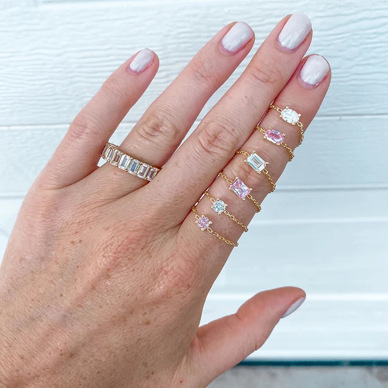 Ruby Crystal ring - Rétro Collection