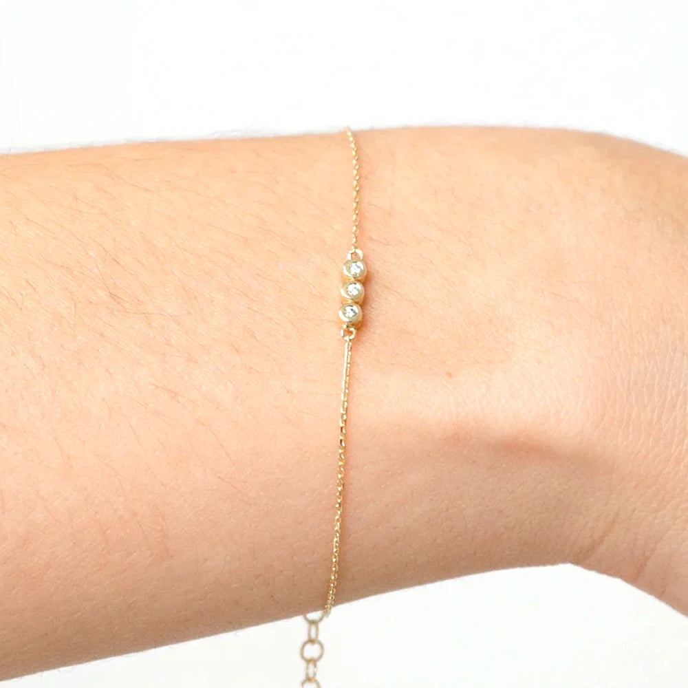 Bracelet CANNER Ins en émeraude pour femme, pendentif minimaliste en argent sterling 925, chaîne en or pour fête de mariage, bijoux fins, cadeau pour maman