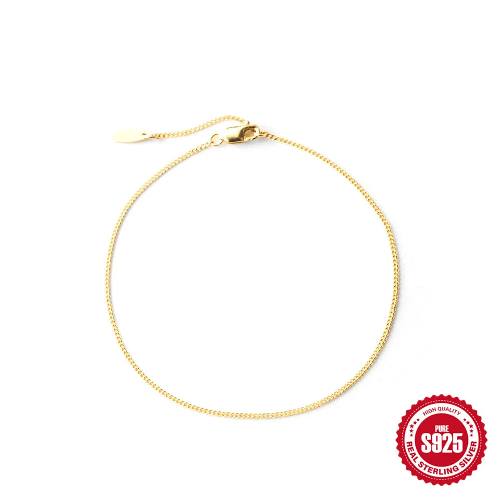 Bracelet CANNER Ins en émeraude pour femme, pendentif minimaliste en argent sterling 925, chaîne en or pour fête de mariage, bijoux fins, cadeau pour maman