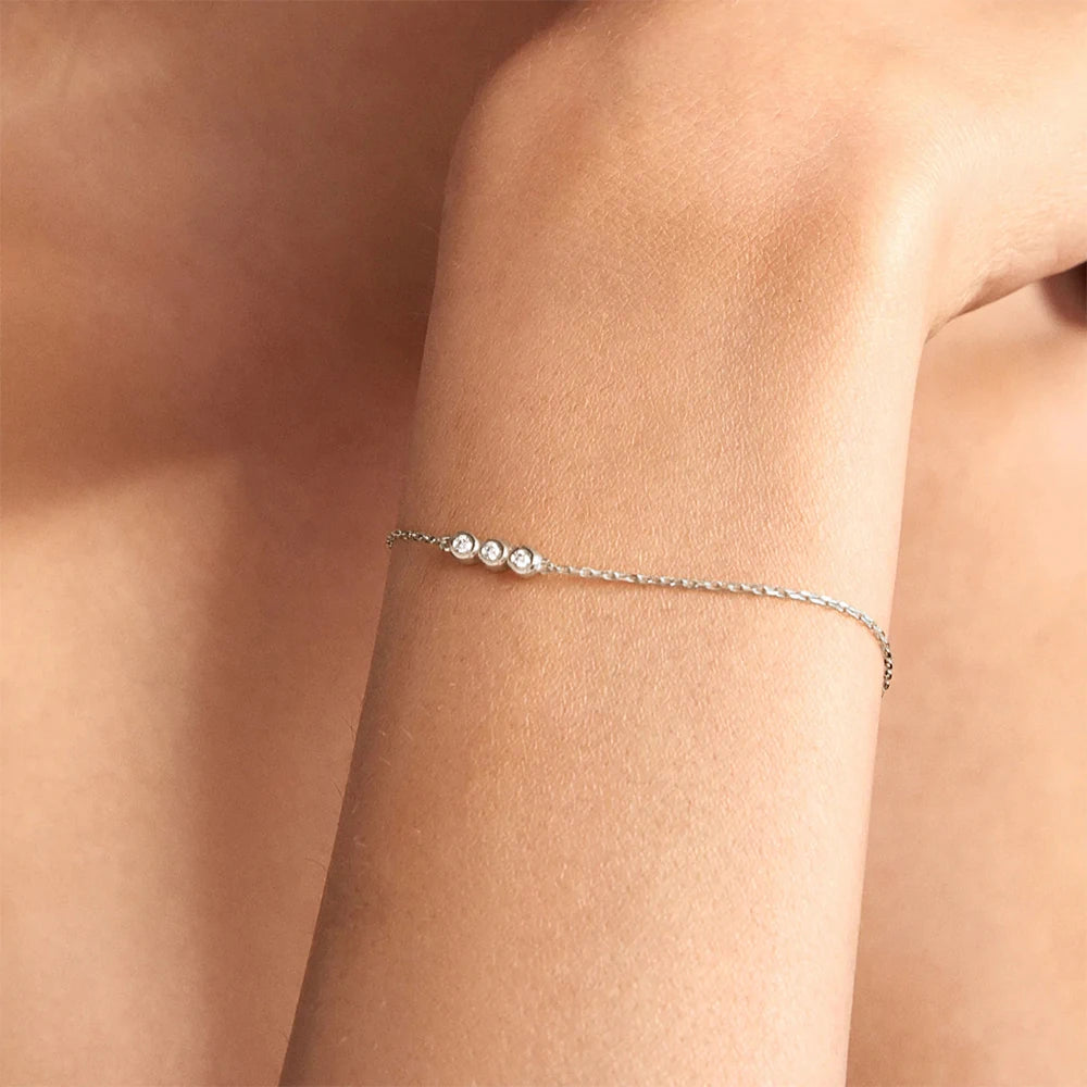 Bracelet CANNER Ins en émeraude pour femme, pendentif minimaliste en argent sterling 925, chaîne en or pour fête de mariage, bijoux fins, cadeau pour maman