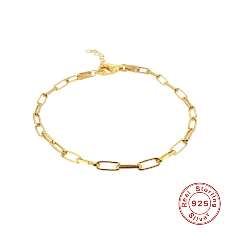 Bracelet CANNER Ins en émeraude pour femme, pendentif minimaliste en argent sterling 925, chaîne en or pour fête de mariage, bijoux fins, cadeau pour maman