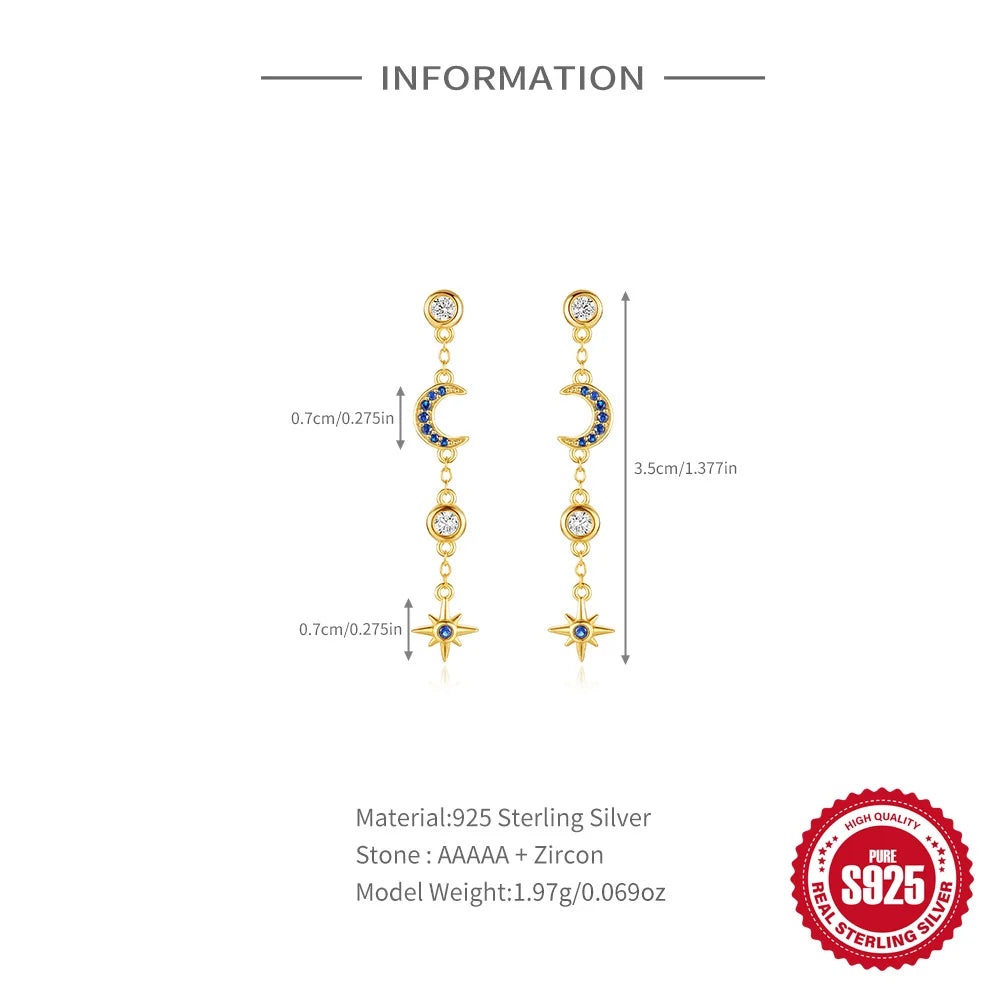 Dreamy Night dangle earrings- Star Collection