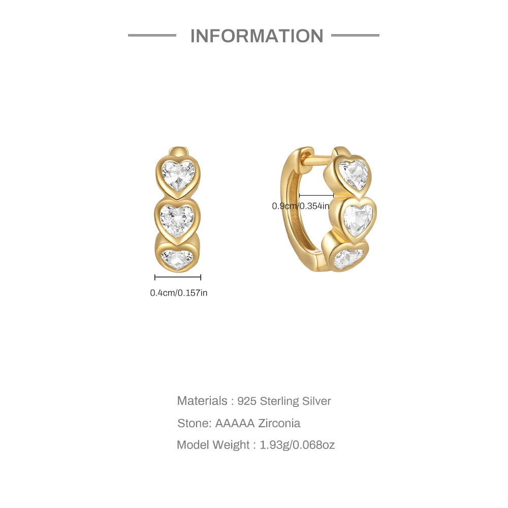 Triple Love earrings - Amour Collection