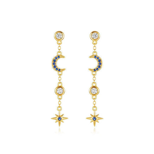 Dreamy Night dangle earrings- Star Collection